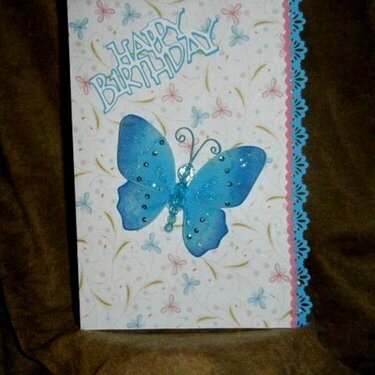 Happy Birthday Butterfly card