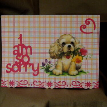 I Am So Sorry Note Card - Front