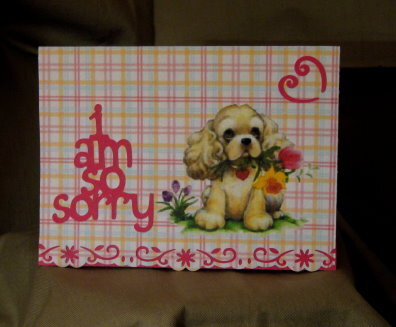 I Am So Sorry Note Card - Front