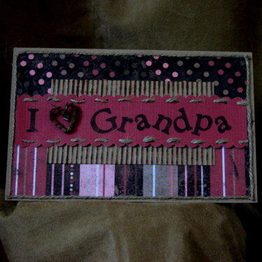 I Love Grandpa - Father&#039;s Day Card