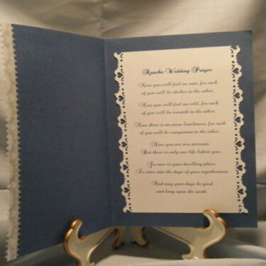 And The Two Shall Become One - Wedding Card - Inside Card
