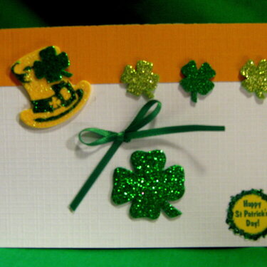 St. Patrick&#039;s Day Pop Up Note Card Front