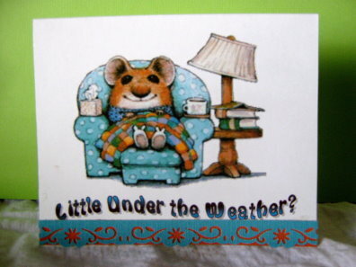 Under the Weather Note Card - Front