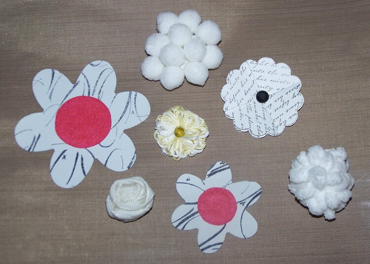 White Handmade Flowers