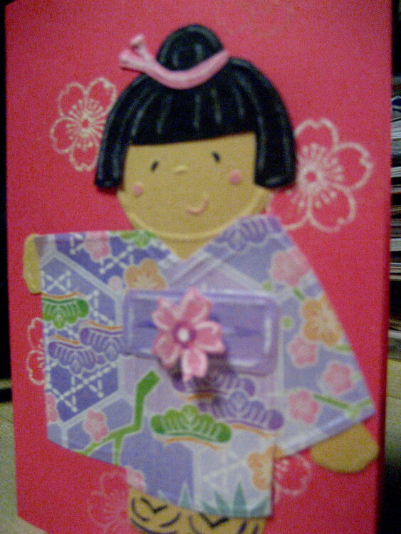 geisha greeting card