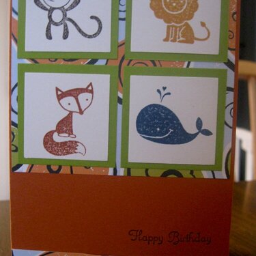 Fox and Friends Birthday Card