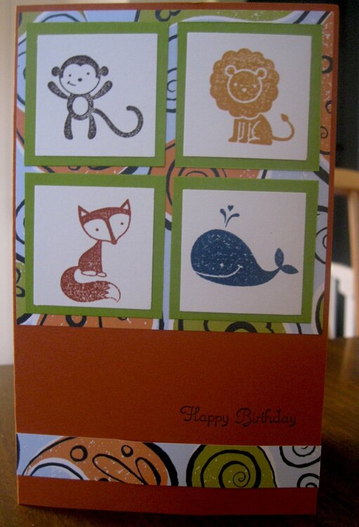 Fox and Friends Birthday Card