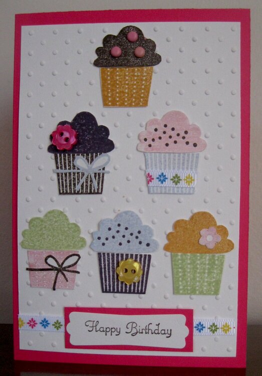 Cupcake Happy Birthday Card