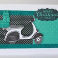 Merry Christmas scooter card