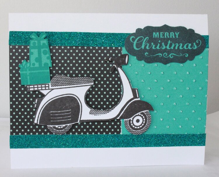 Merry Christmas scooter card