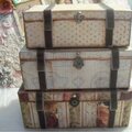 Mini Steamer Trunk Boxes