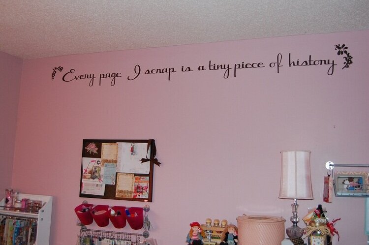 First vinyl wall quote