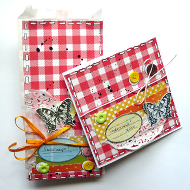 paper bags for sweets and card :)