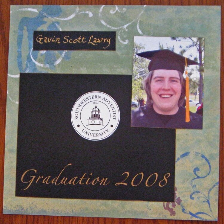 Gavin&#039;s Graduation pg1