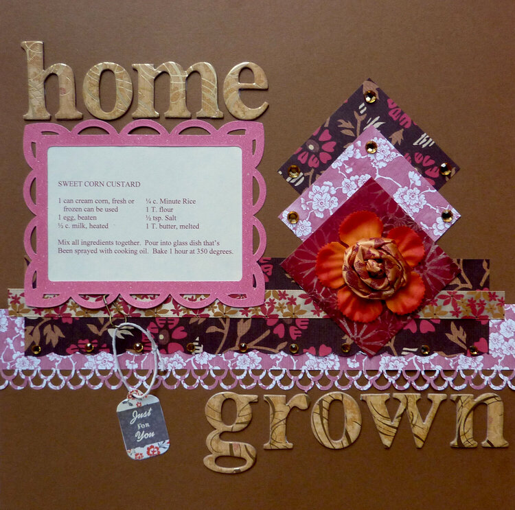 Home Grown ~ Sept Ugly Paper Challenge