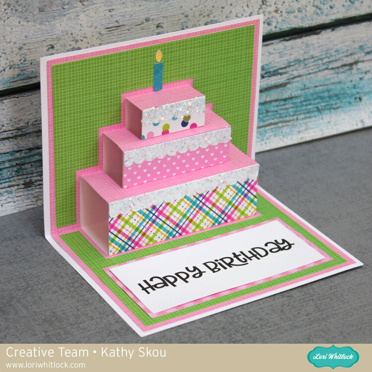 Lori Whitlock Pop Up Birthday Card