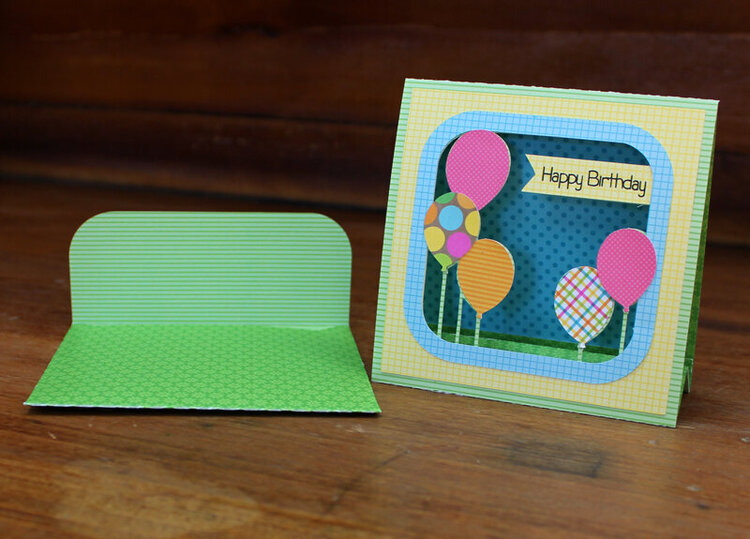 Lori Whitlock 3d Happy Birthday Balloon Card