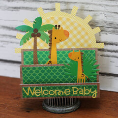 *** Doodlebug Design *** Welcome Baby Card (At the Zoo)