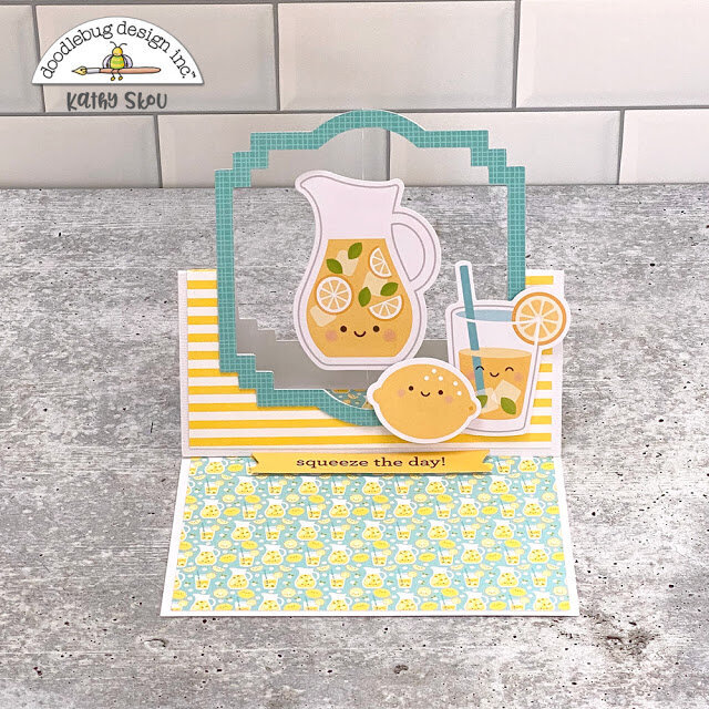 Doodlebug Design | Bar-B-Cute Floating Easel Card