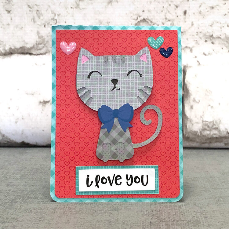Lori Whitlock | Cat Pop Twist Valentine Card