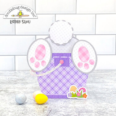 Doodlebug Design | Hippity Hoppity Bunny in Bucket Box Card