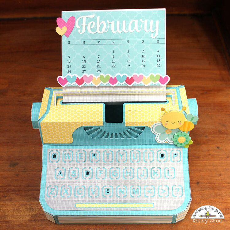 *** Doodlebug Design *** Typewriter Calendar