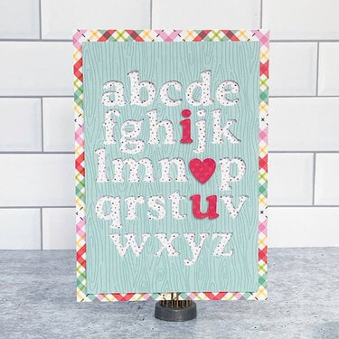 Lori Whitlock I Love You Alphabet Card