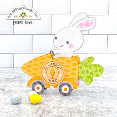 Doodlebug Design | Bunny Carrot Car Box Card