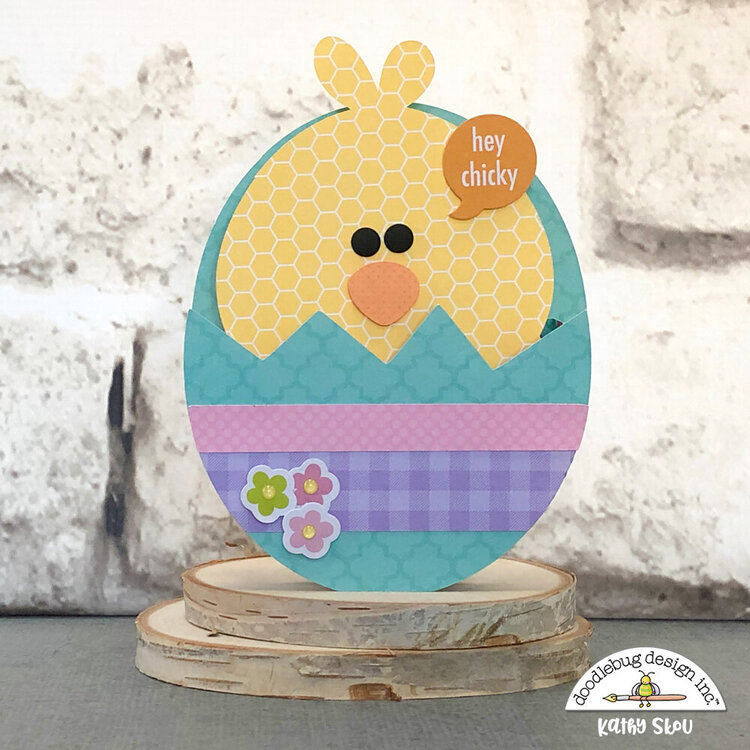 Doodlebug Design | Hoppy Easter Chick Box Card