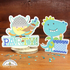 *** Doodlebug Design *** Dragon Tails Cut Files Shaped Cards