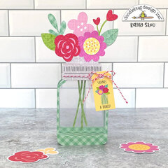 Doodlebug Design | Flower Mason Jar Box Card