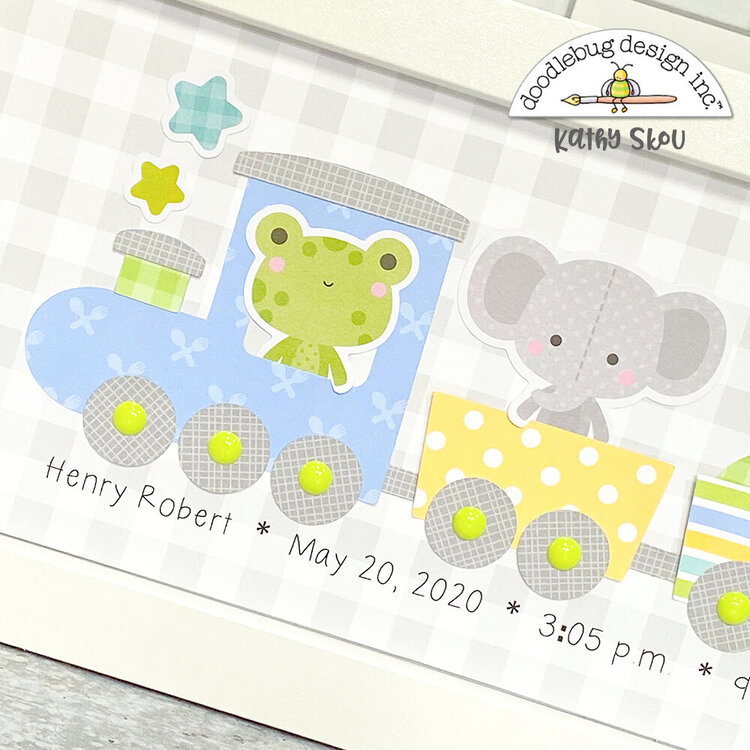 Doodlebug Design | Baby Stats Frame