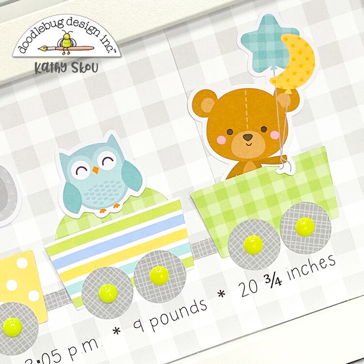 Doodlebug Design | Baby Stats Frame