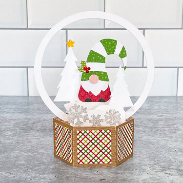 Lori Whitlock | 3D Snow Globe Card Gnome