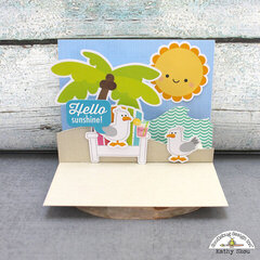 Doodlebug Design Sweet Summer Pop Up Card Hello