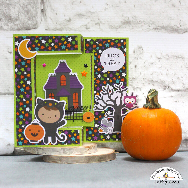 Doodlebug Design | Pumpkin Party Trick or Treat Card