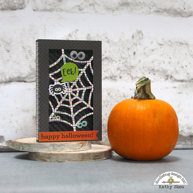 Doodlebug Design | Pumpkin Party Eeek! Shadowbox Card
