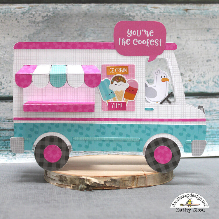 * Doodlebug Design * Sweet Summer Ice Cream Truck Box Card