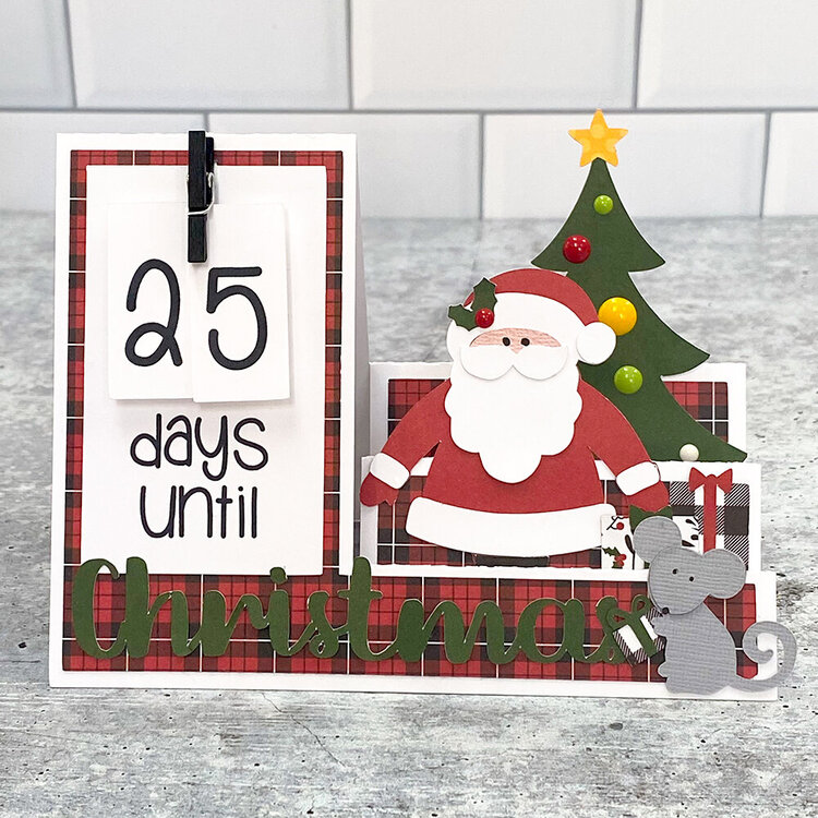 Lori Whitlock | Christmas Countdown Step Card