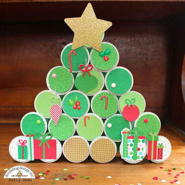 *** Doodlebug Design *** K-Cup Christmas Tree Hostess Gift