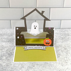 Lori Whitlock | Floating Easel Card Haunted House