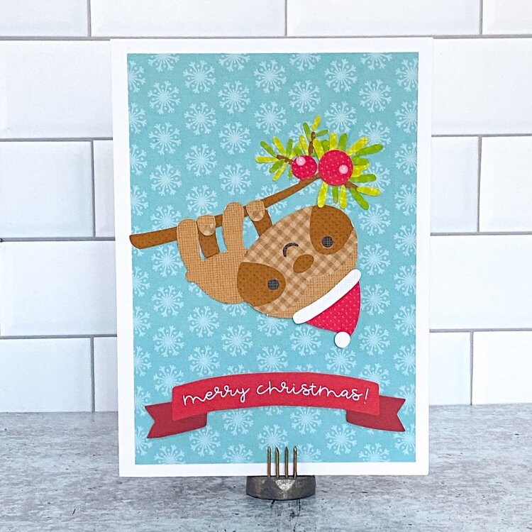 Sloth Christmas Card