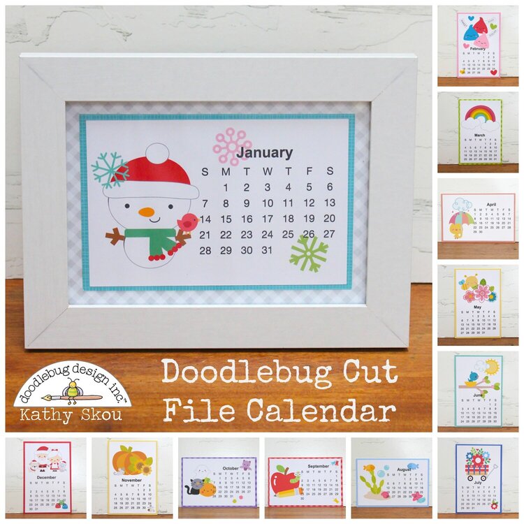 Doodlebug Design Desk Calendar