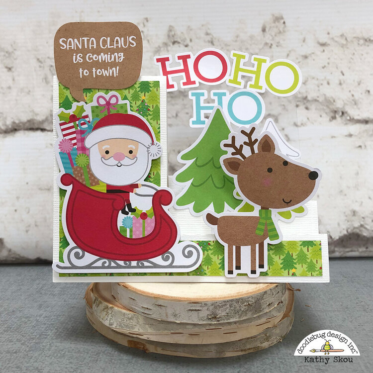 Doodlebug Design | Christmas Town Side Step Card