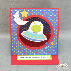 Doodlebug Design:  So Much Pun Card Love You to the Moon and Back