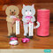 Lori Whitlock Cat & Dog Candy Hugger Valentines