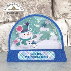 Doodlebug Design | Winter Wonderland Snow Globe Box Card