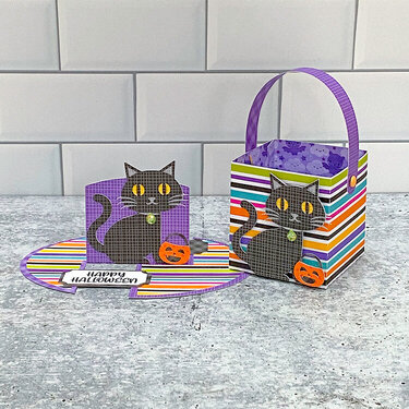 Lori Whitlock | Halloween Black Cat Card Gift Set