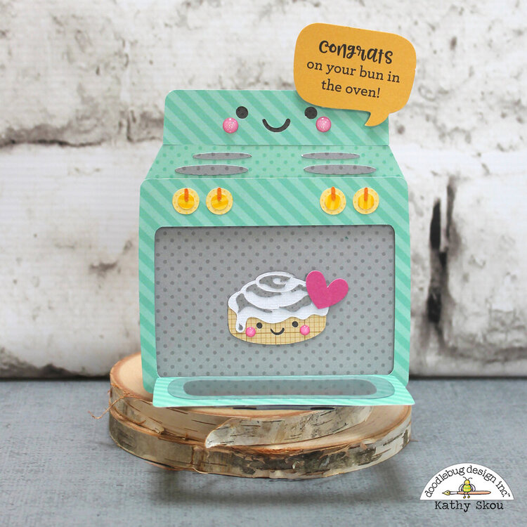 Doodlebug Design | So Much Pun Bun in the Oven Card