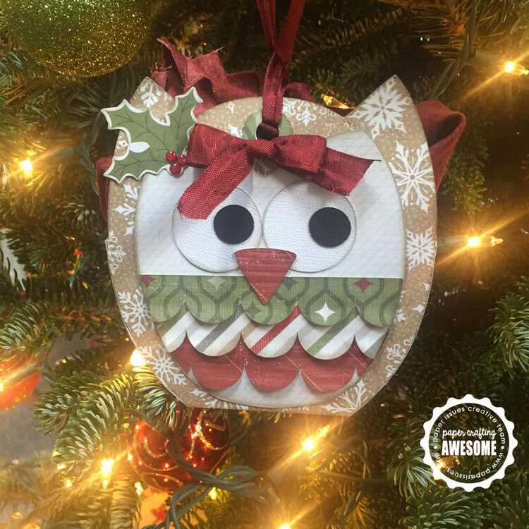 Owl Gift Box Ornament